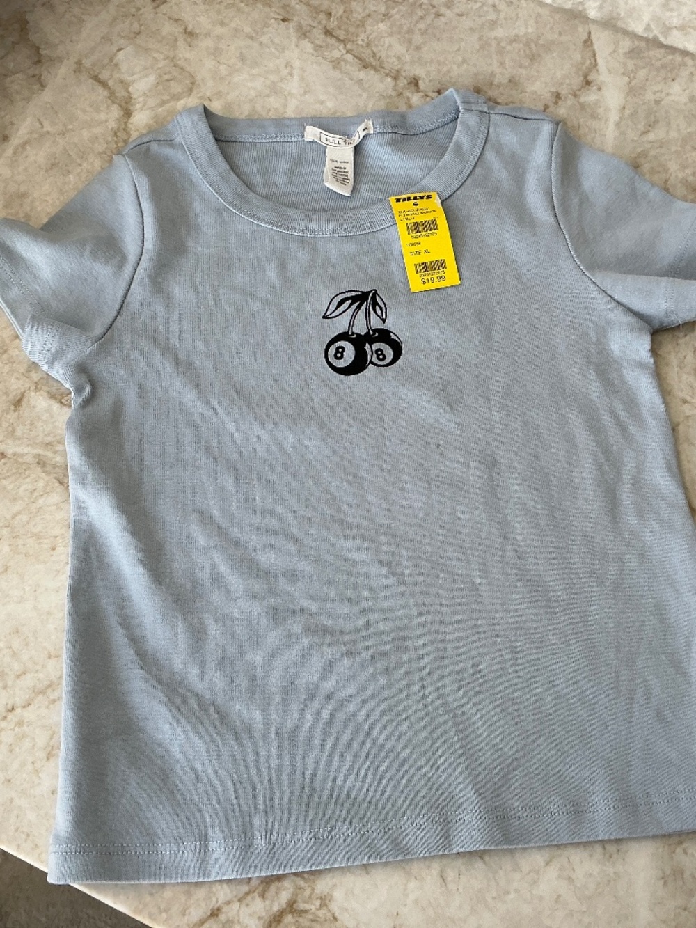 Full Tilt Blue TEE, GIRLS SIZE XL, NWT